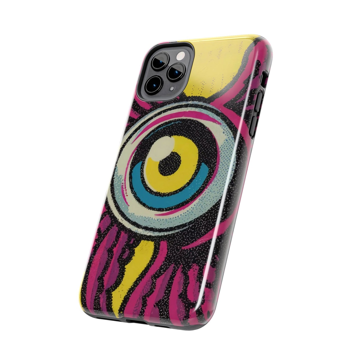 Golden Gaze Winged Eye iPhone Case