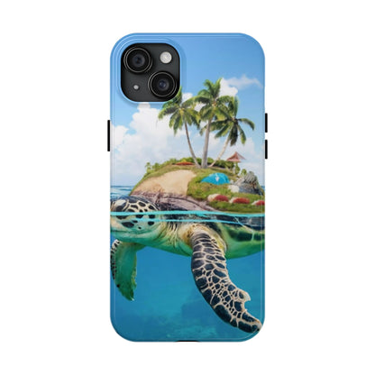 Island Turtle Ocean Adventure Tough Phone Case