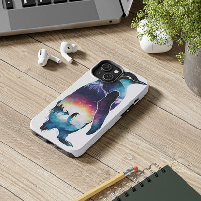 Arctic Majesty Penguin Tough Phone Case