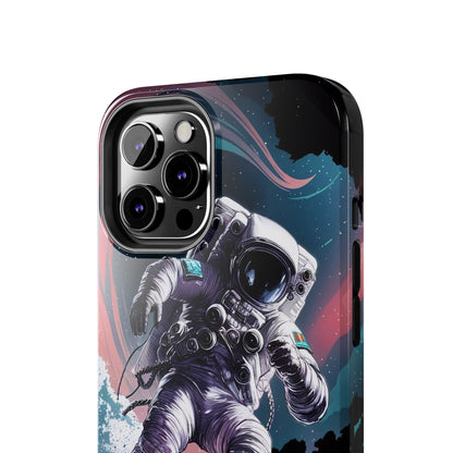 Cosmic Crest Astronaut Wave Rider Tough Phone Case