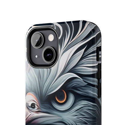 AviarySwirls Monochrome Bird Tough Phone Case