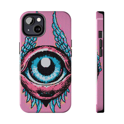 Halftone Horizon Eyeball iPhone Case