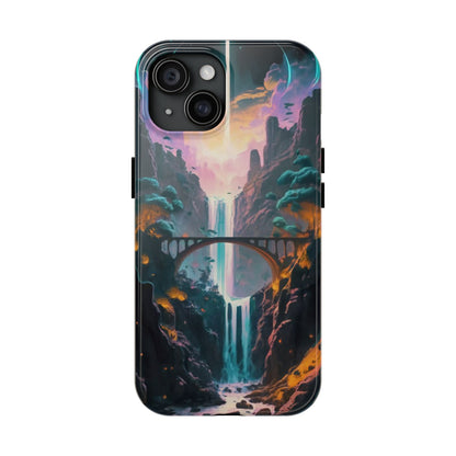 Midnight Cascade Blue Moon Tough Phone Case