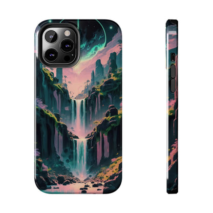 Moonfall Cascades Night View Tough Phone Case