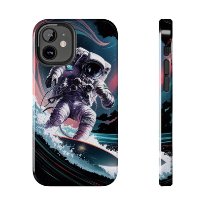 Cosmic Crest Astronaut Wave Rider Tough Phone Case