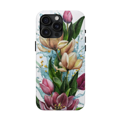 Blossom Splash Watercolor Floral Tough Phone Case