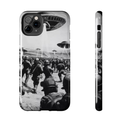RetroWar UFO Encounter Tough Phone Case