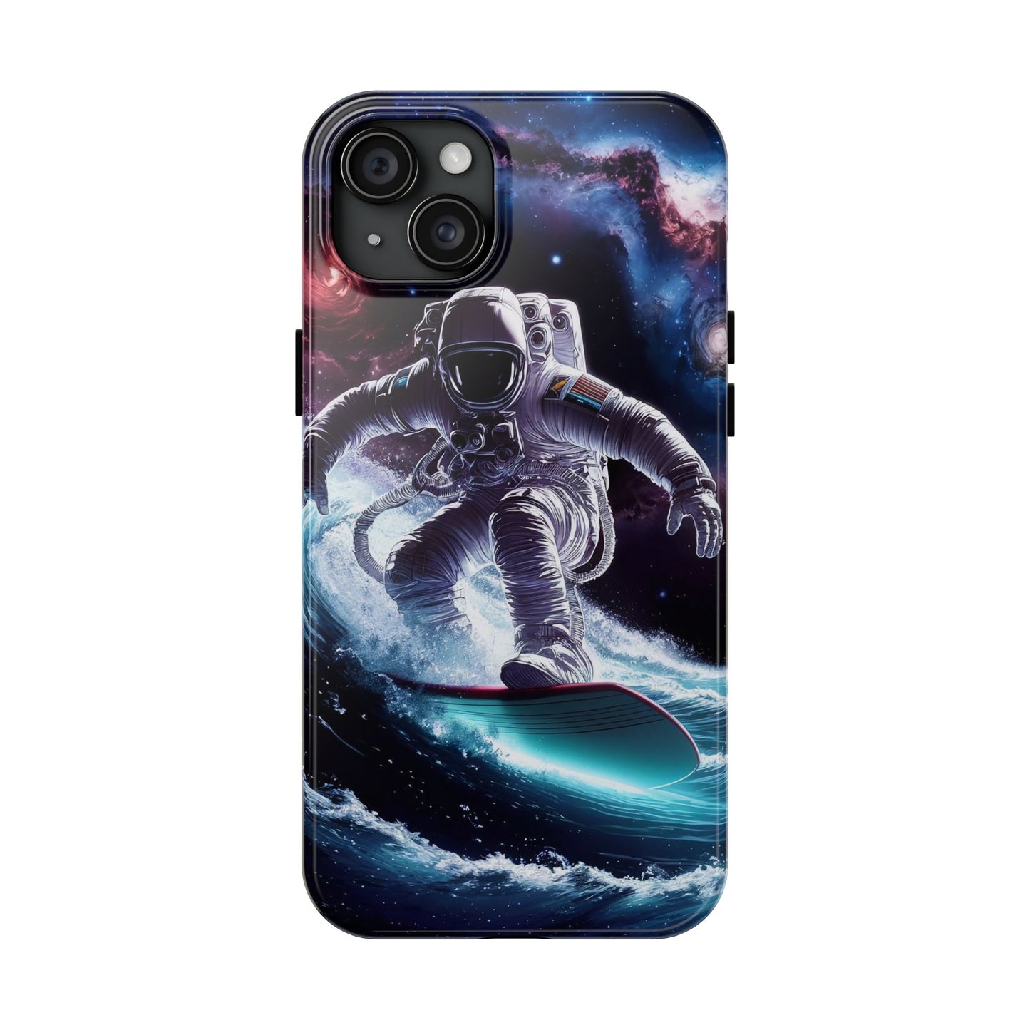 Galactic Wave Rider Astronaut Tough Phone Case