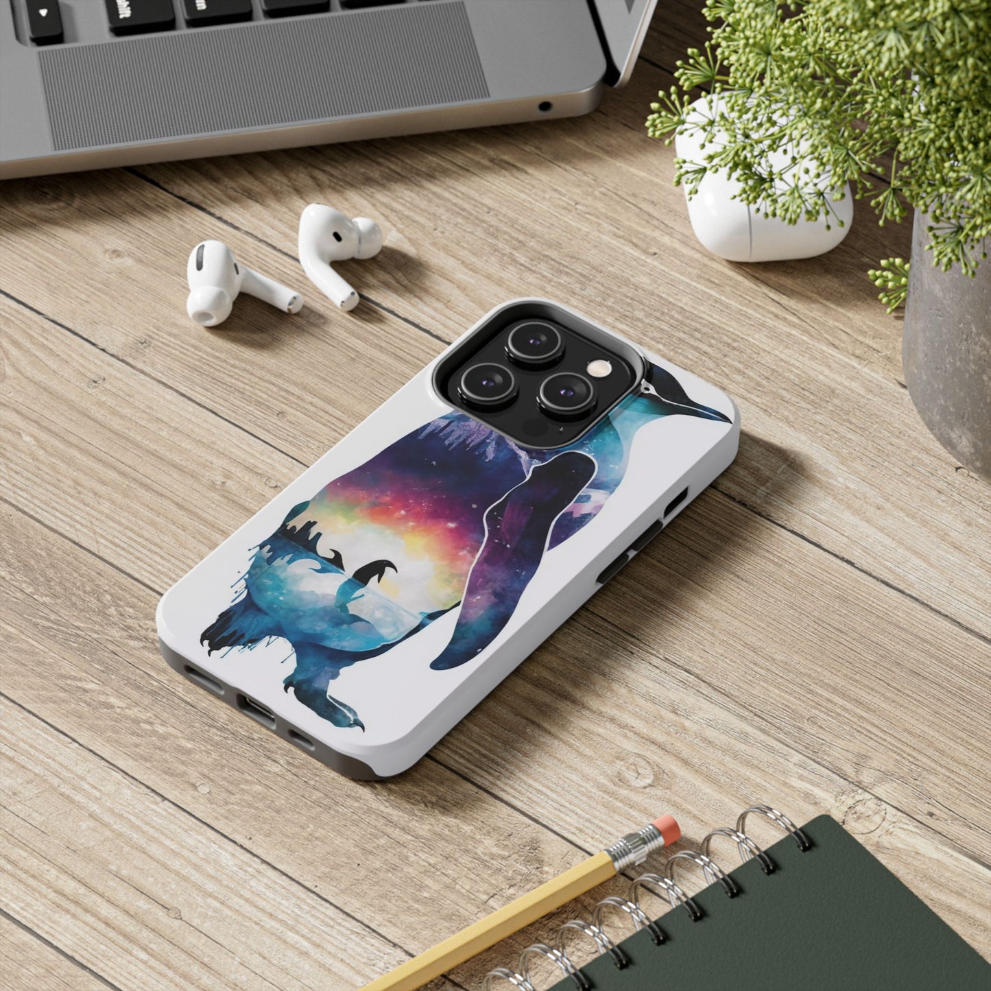 Arctic Majesty Penguin Tough Phone Case