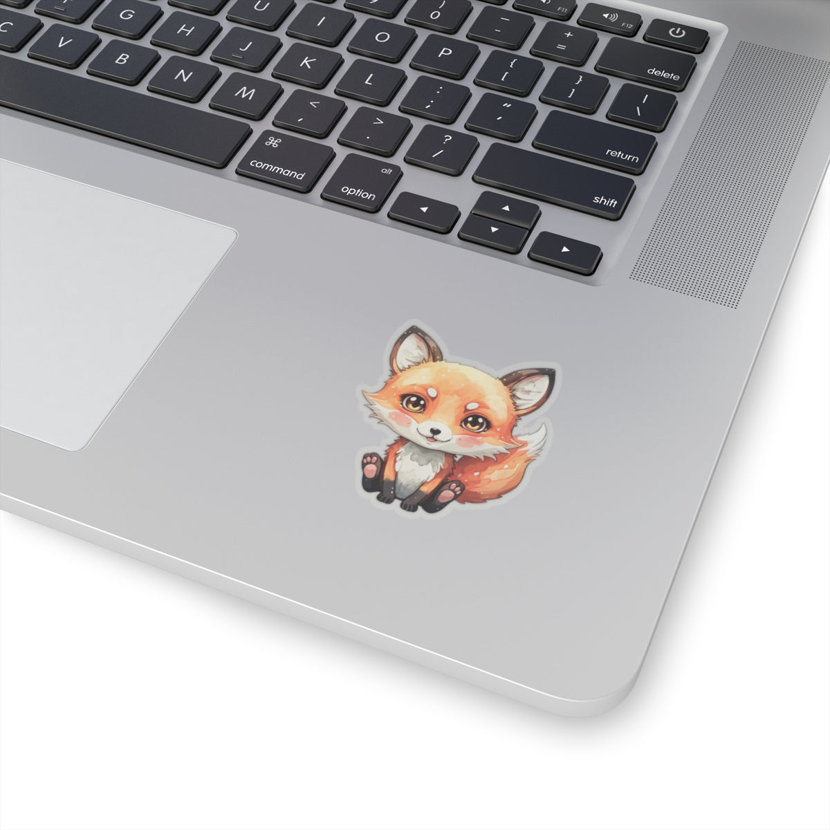 Whimsical Fox Watercolor Cartoon Sticker