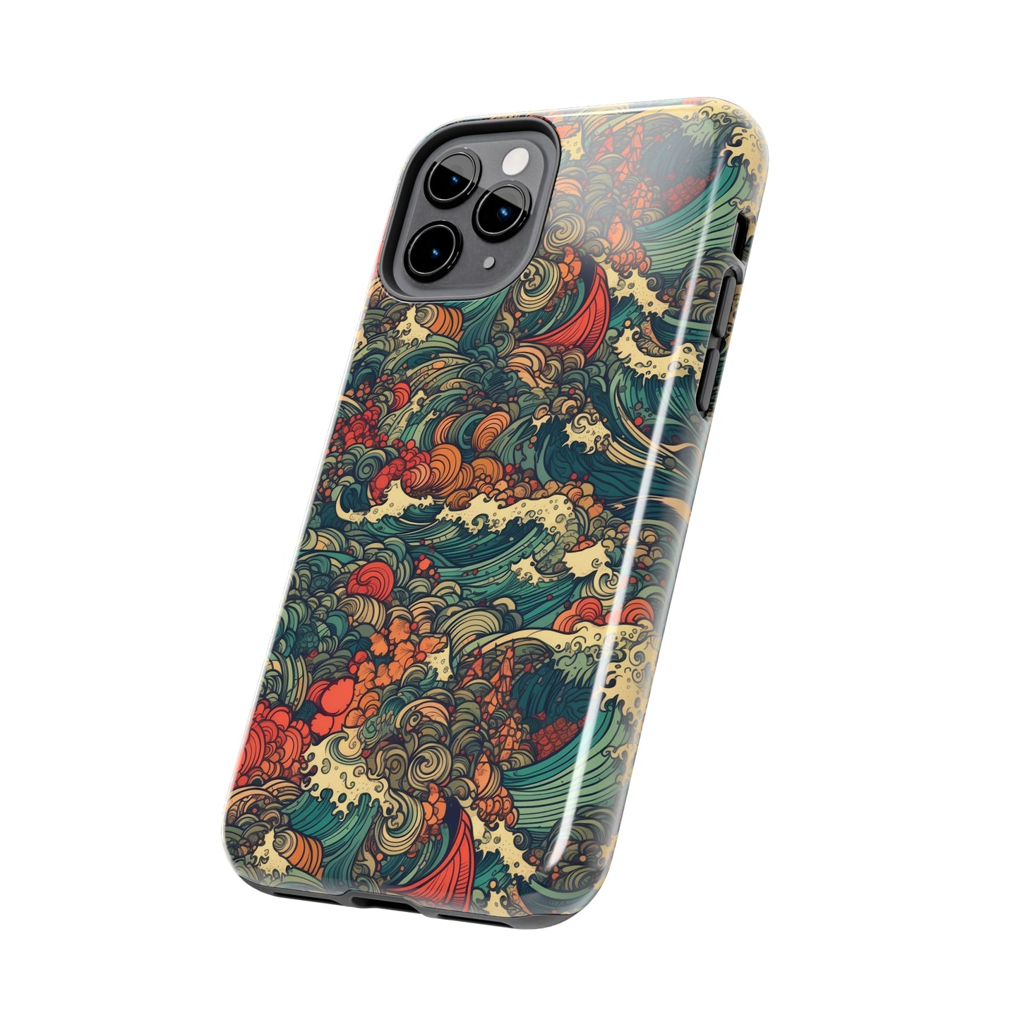 Electric Ocean - Wave of Colors - Tough Phone Cases