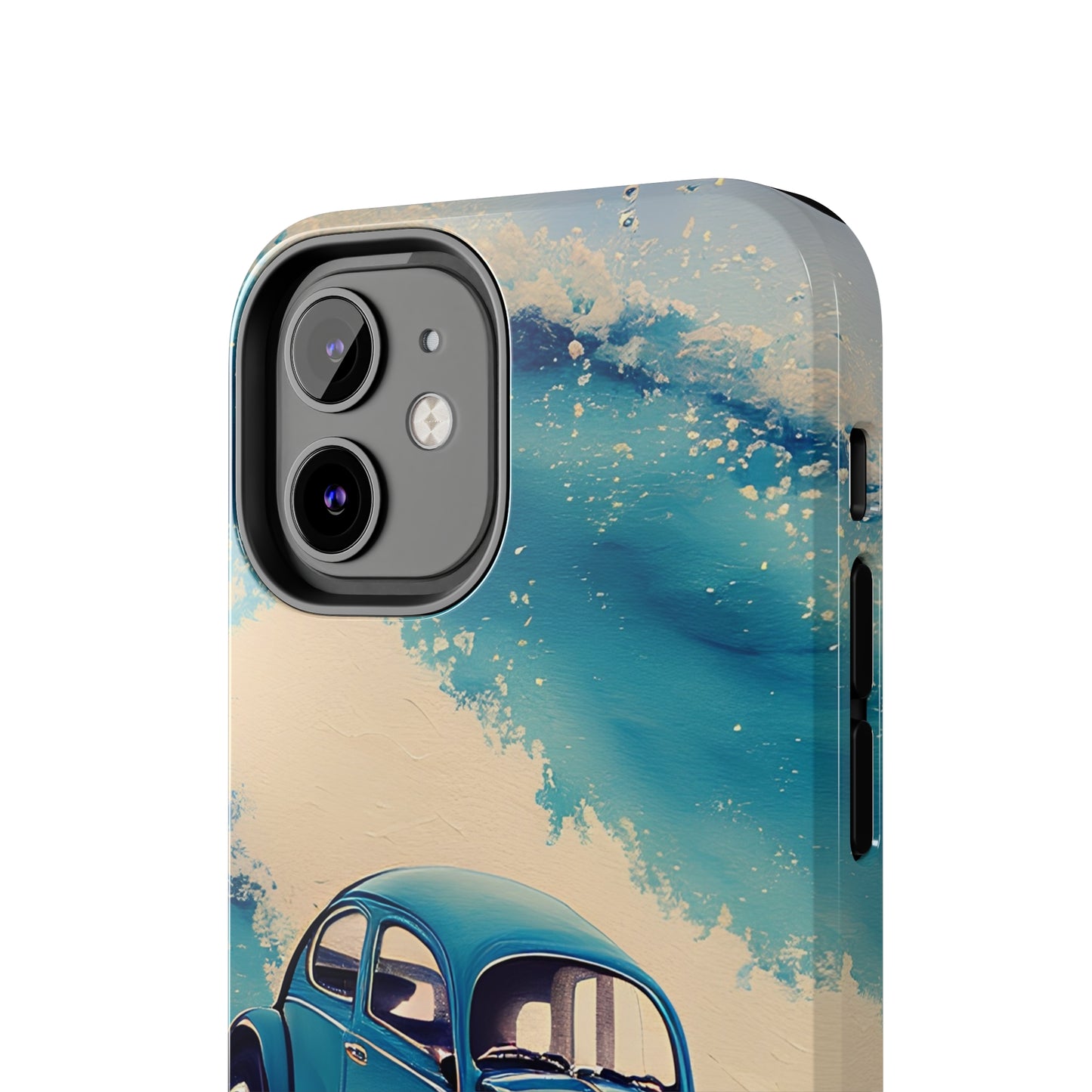 Wave Chasing Painted Blue VDub Beetle - Tough Phone Case