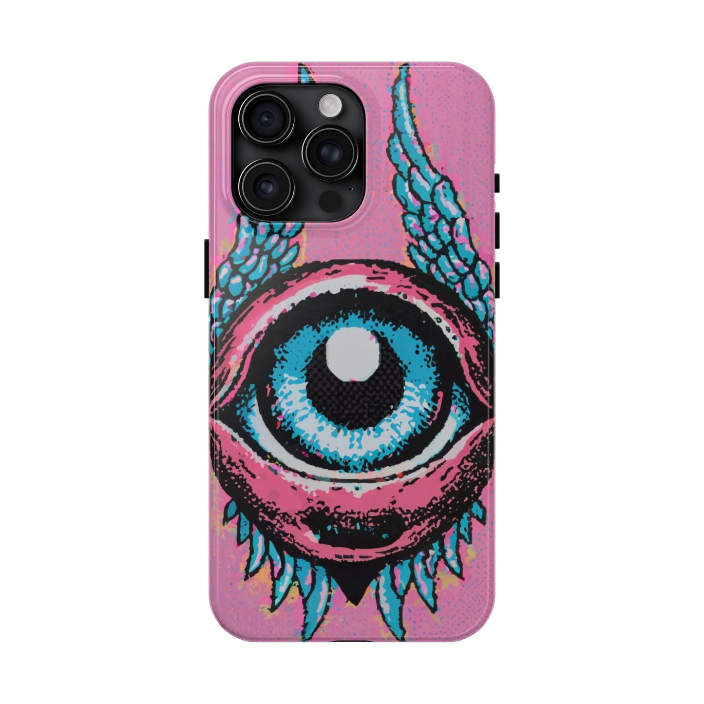 Halftone Horizon Eyeball iPhone Case