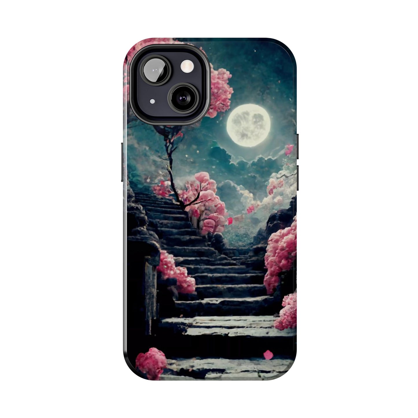 Mountain Path Cherry Blossoms Tough Phone Case