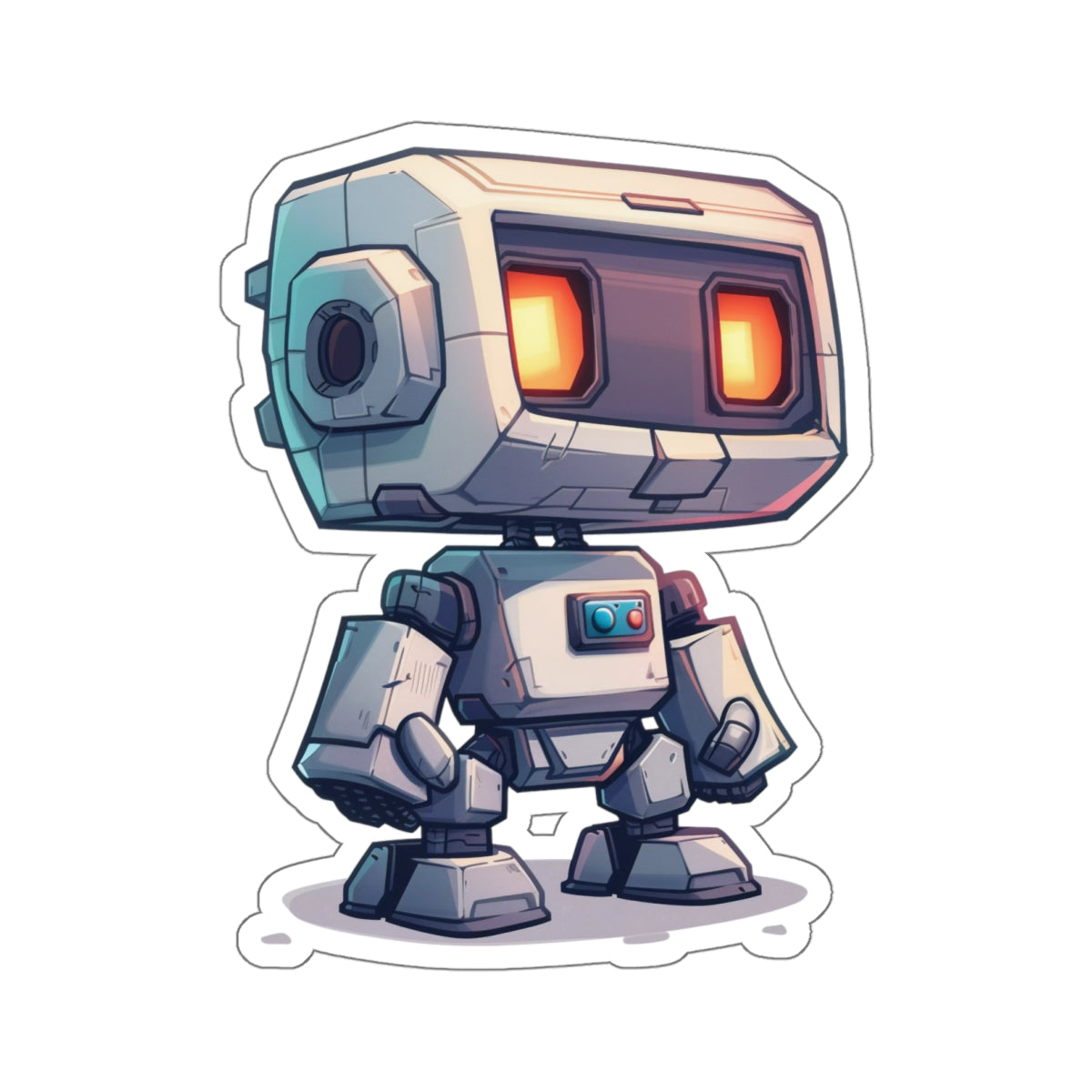 Toaster Robot Vinyl Sticker