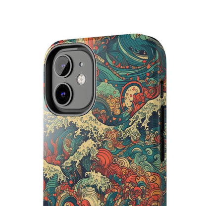 Multi-Hued Swirls - Wave of Colors - Tough Phone Case