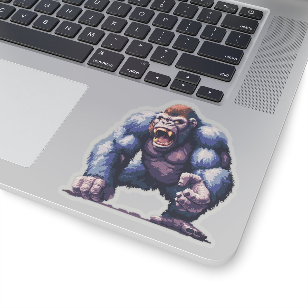 Pixelated Angry Ape Titan Vinyl Sticker