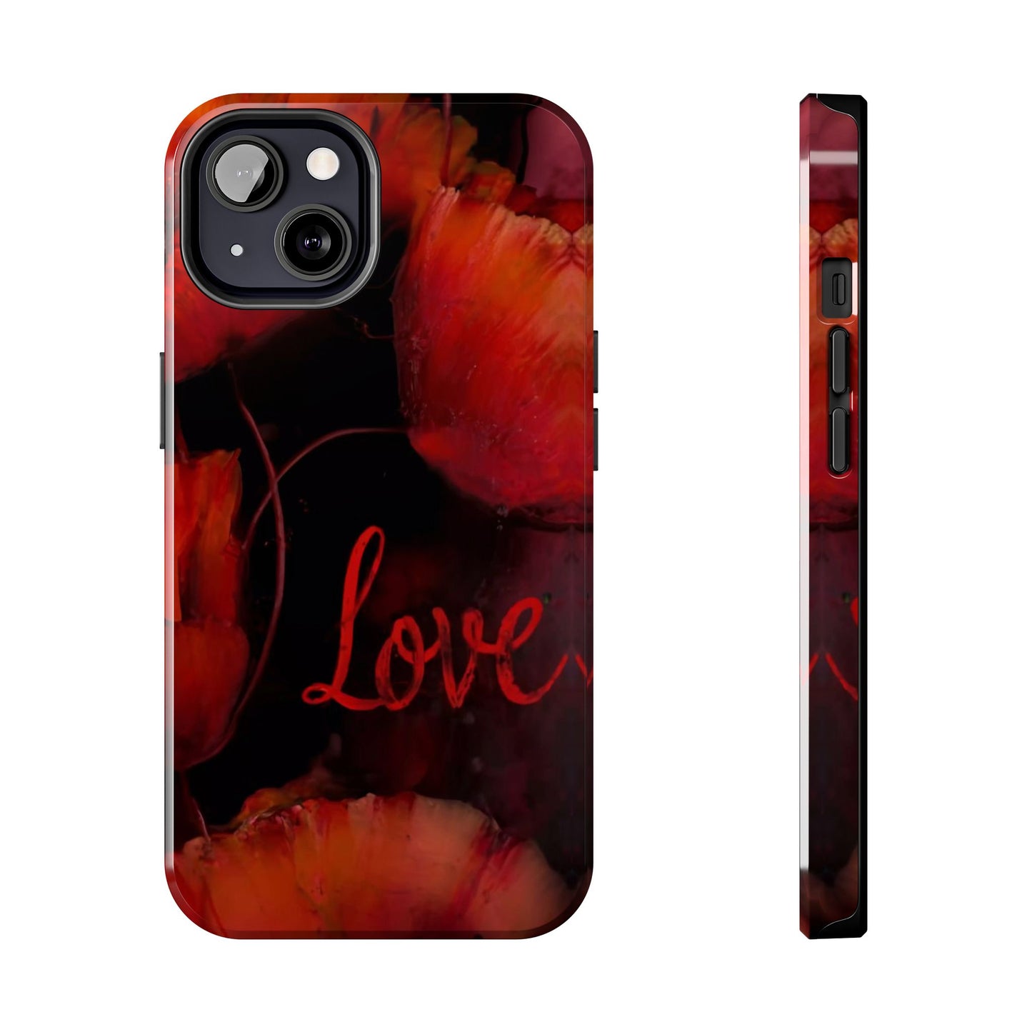 Crimson Love Blossoms Tough Phone Case