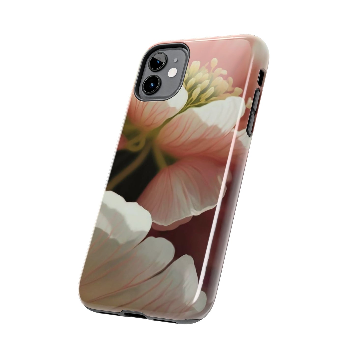 Pink Petal Watercolor Bloom Tough Phone Case