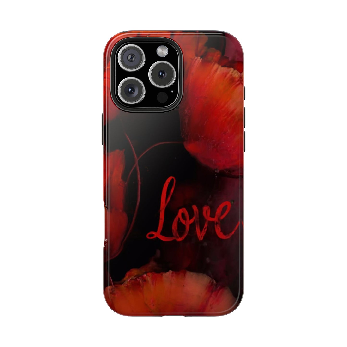 Crimson Love Blossoms Tough Phone Case