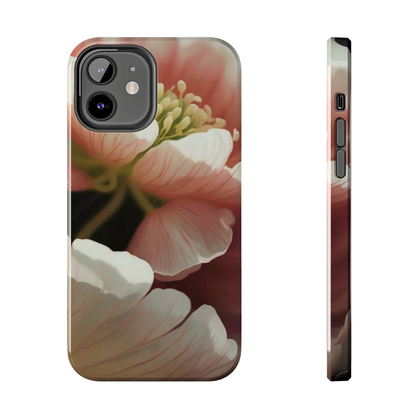 Pink Petal Watercolor Bloom Tough Phone Case