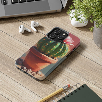 DesertBloom Terracotta Cactus Tough Phone Case