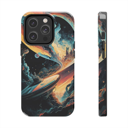 Retro Futuristic Space Odyssey Tough Phone Case
