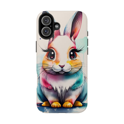 Minimalist Bunny Abstract Art Tough Phone Case