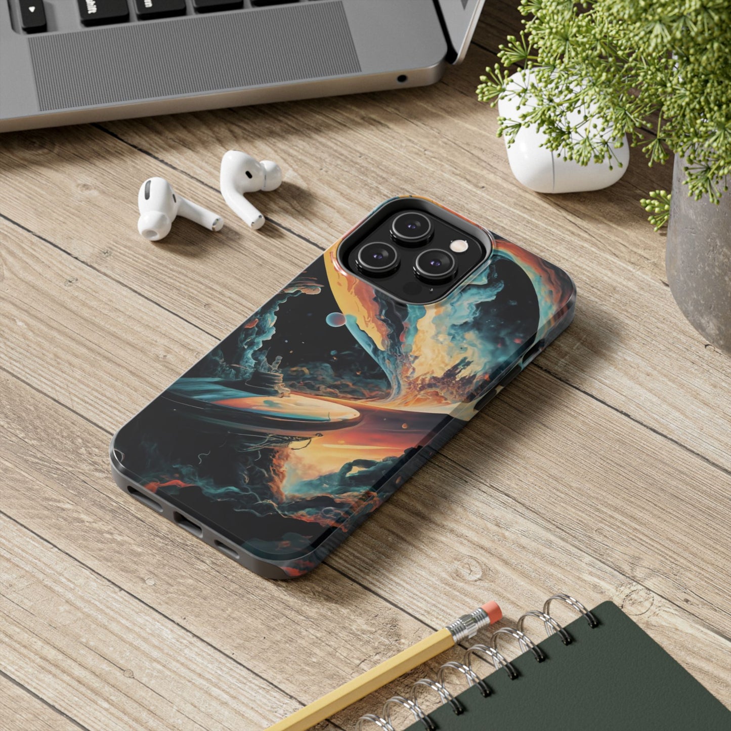 Retro Futuristic Space Odyssey Tough Phone Case