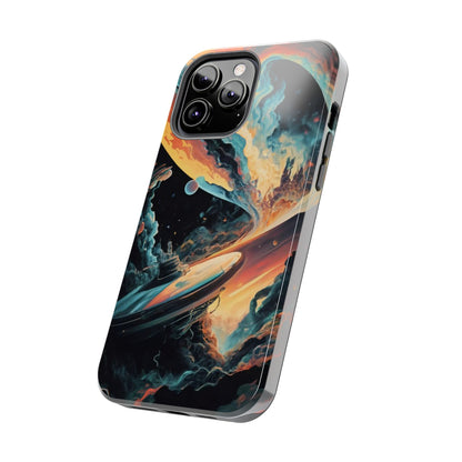 Retro Futuristic Space Odyssey Tough Phone Case