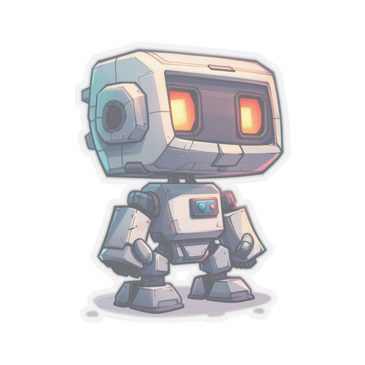 Toaster Robot Vinyl Sticker