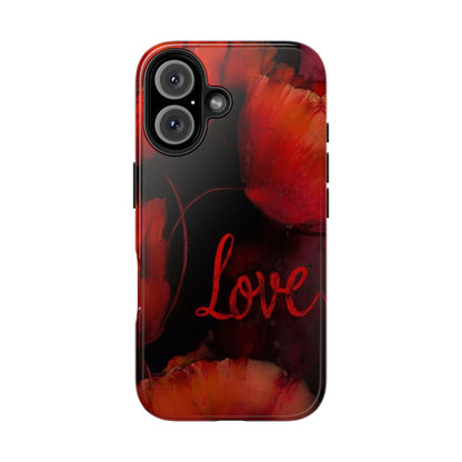 Crimson Love Blossoms Tough Phone Case