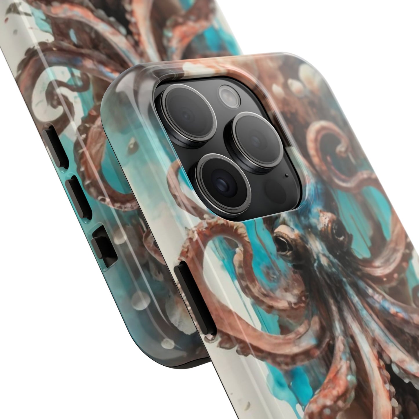 Serene Octopus Watercolor Tough Phone Case