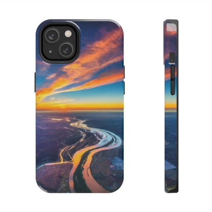 Celestial Sunset Earth View Tough Phone Case