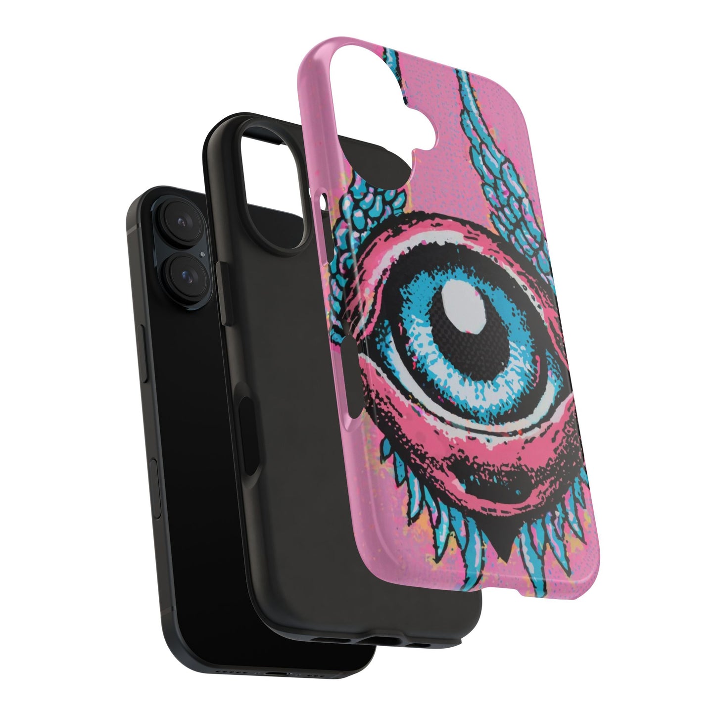 Halftone Horizon Eyeball iPhone Case