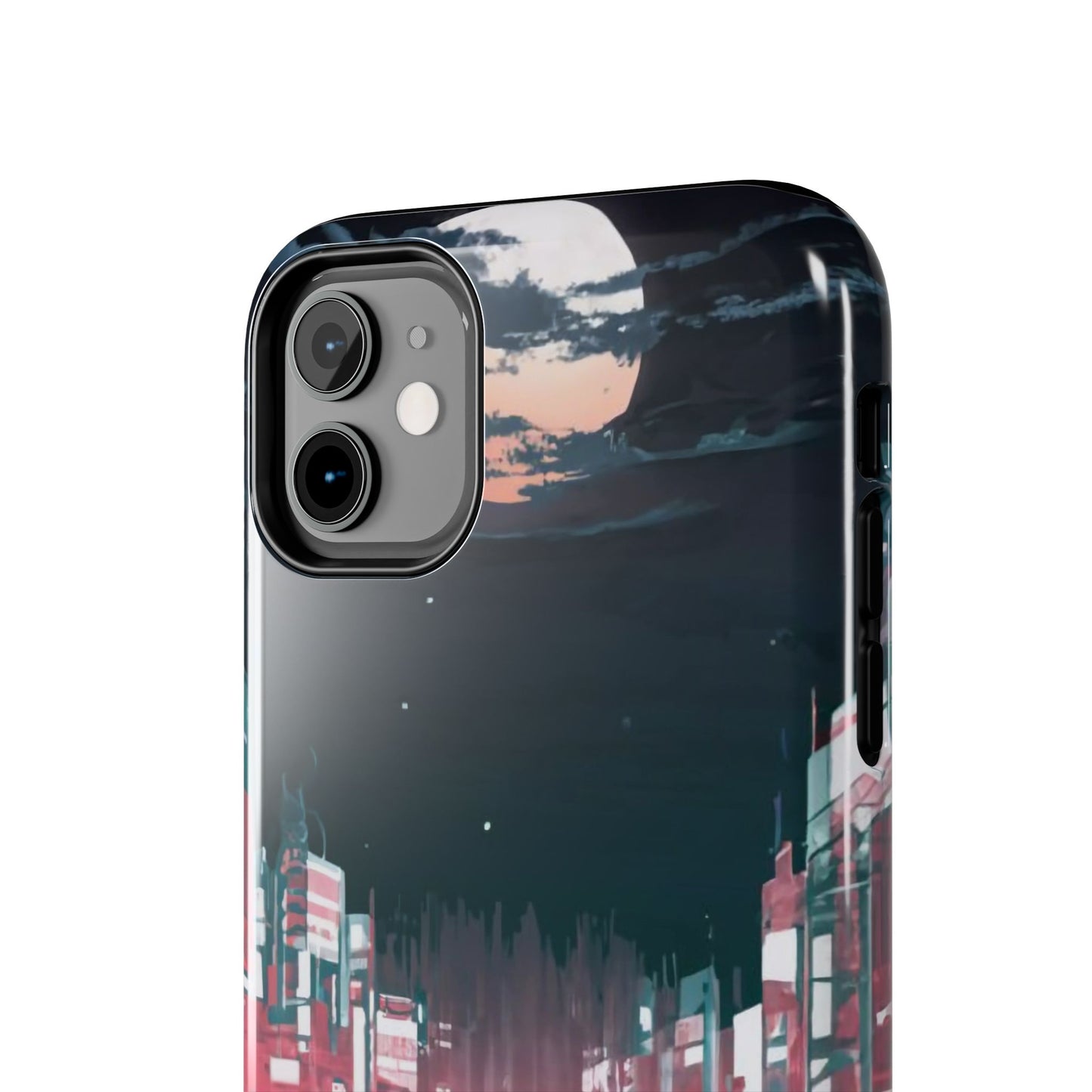 Moonlit Waterfront City Night Tough Phone Case