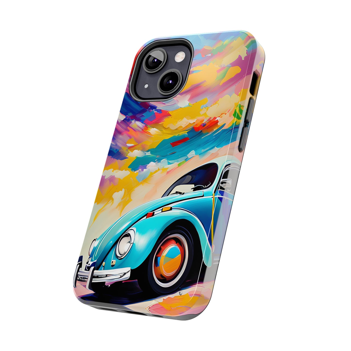 Painted Blue VDub Beetle - Tough Phone Case