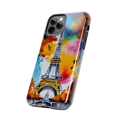 Vibrant Twilight Eiffel Defender Case