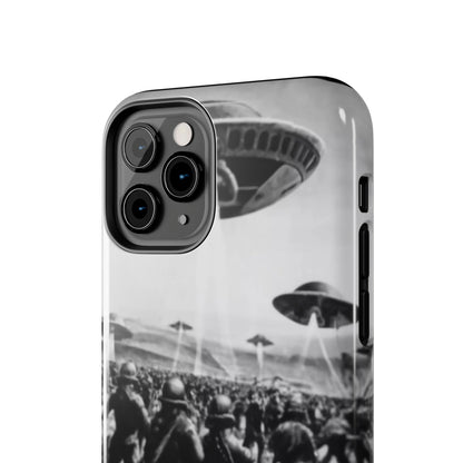 RetroWar UFO Encounter Tough Phone Case