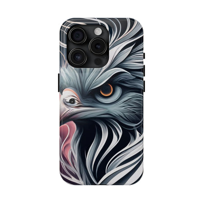 AviarySwirls Monochrome Bird Tough Phone Case