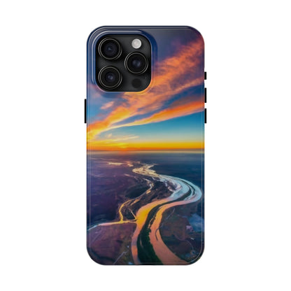 Celestial Sunset Earth View Tough Phone Case