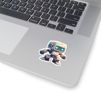 Off-White Blocky Robot Vinyl Sticker