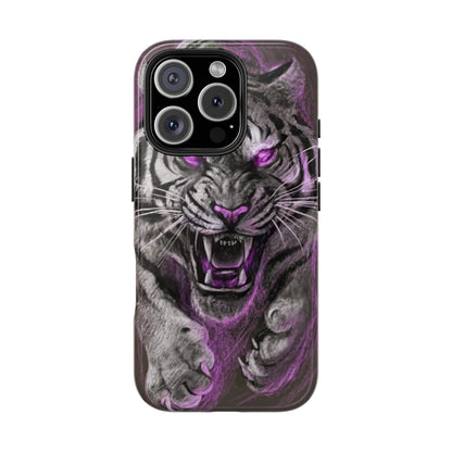 Enigmatic Hunter Tiger Sketch Tough Phone Case