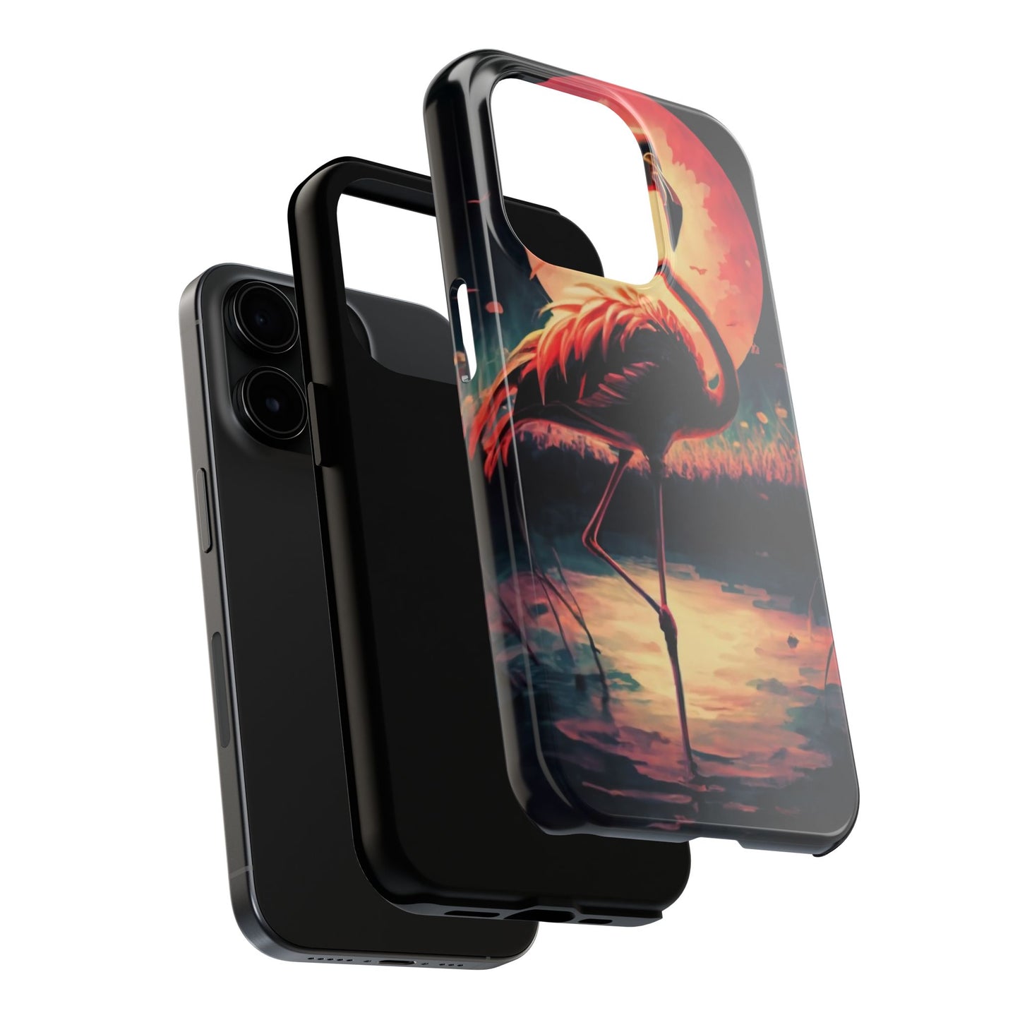 Sunset Flamingo Defender Case