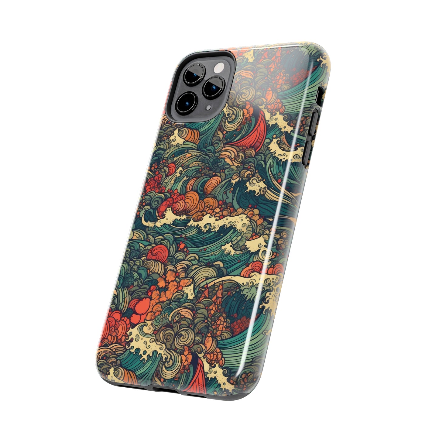 Electric Ocean - Wave of Colors - Tough Phone Cases