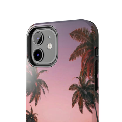 Golden Horizon Palm Sunset Tough Phone Case