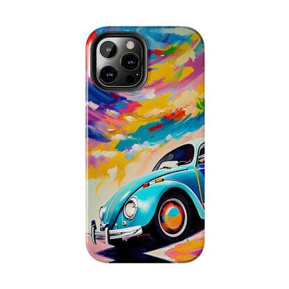 Painted Blue VDub Beetle - Tough Phone Case