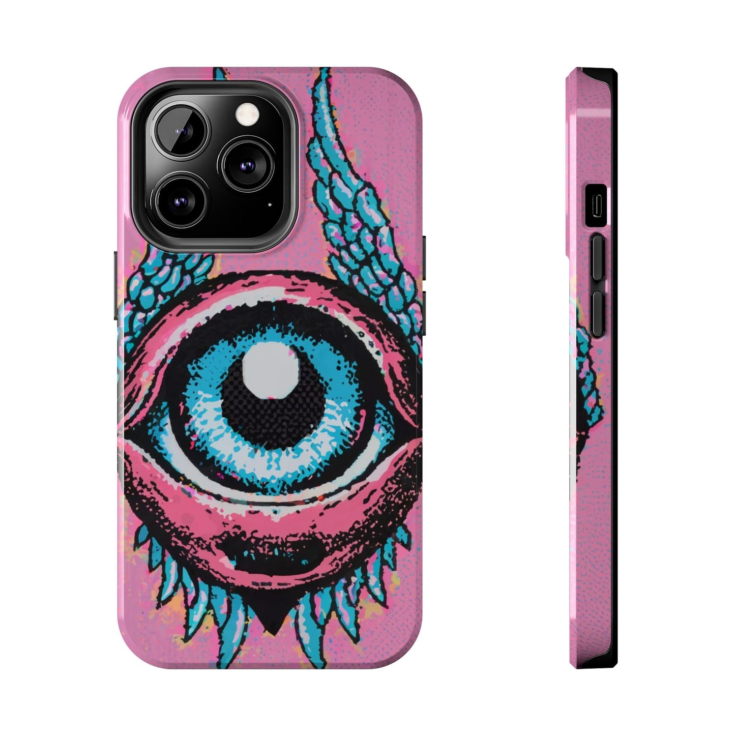 Halftone Horizon Eyeball iPhone Case