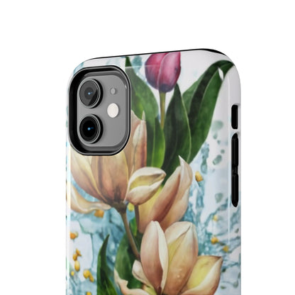 Blossom Splash Watercolor Floral Tough Phone Case