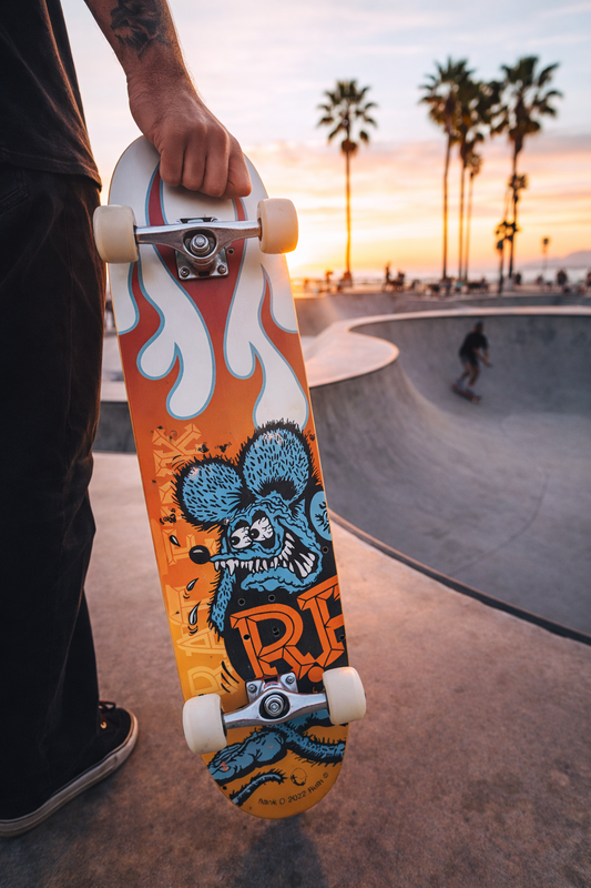 Hot Rod Fink - Custom Rat Fink Longboard Skateboard